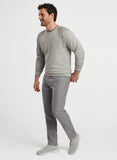 Crown Comfort Knit Crew in Light Grey by Peter Millar