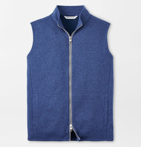 Crown Sweater Fleece Vest in Ocean Blue by Peter Millar