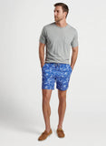 Shark Sighting Swim Trunk in Sport Navy by Peter Millar