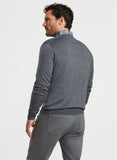 Autumn Crest V-Neck in Charcoal by Peter Millar