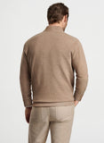 Breaker Birdseye Quarter-Zip in Irish Cream by Peter Millar