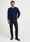 Midnight Fairisle Crewneck Sweater in Navy by Peter Millar