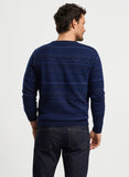 Midnight Fairisle Crewneck Sweater in Navy by Peter Millar