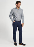 Vernon Flannelite Cotton-Stretch Sport Shirt in Gale Grey by Peter Millar