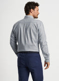 Vernon Flannelite Cotton-Stretch Sport Shirt in Gale Grey by Peter Millar