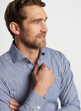 Welland Flannelite Cotton-Stretch Sport Shirt in Regatta Blue by Peter Millar