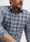 Brooks Summer Soft Cotton Sport Shirt in Galaxy by Peter Millar