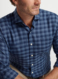 Thompson Summer Soft Cotton Sport Shirt in Galaxy by Peter Millar