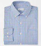 Albert Crown Lite Cotton-Stretch Sport Shirt in Galaxy by Peter Millar