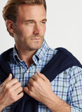 Chambly Crown Lite Cotton-Stretch Sport Shirt in Cottage Blue by Peter Millar