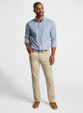 Barrie Performance Twill Sport Shirt in Regatta Blue by Peter Millar