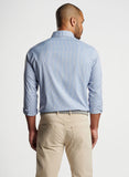 Barrie Performance Twill Sport Shirt in Regatta Blue by Peter Millar