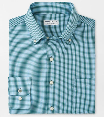 Barrie Performance Twill Sport Shirt in Sherwood by Peter Millar