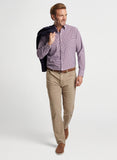 Cranbrook Performance Poplin Sport Shirt in Winterberry by Peter Millar