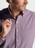 Cranbrook Performance Poplin Sport Shirt in Winterberry by Peter Millar