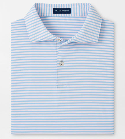 Sawyer Performance Jersey Polo in Blue Frost by Peter Millar