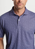 Harmon Geo Performance Jersey Polo in Lavender Fog by Peter Millar