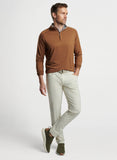 Stealth Performance Quarter-Zip in Walnut by Peter Millar