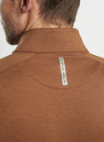 Stealth Performance Quarter-Zip in Walnut by Peter Millar