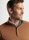 Stealth Performance Quarter-Zip in Walnut by Peter Millar