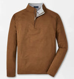 Stealth Performance Quarter-Zip in Walnut by Peter Millar