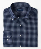 Orton Performance Poplin Sport Shirt in Navy by Peter Millar