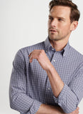 Berkshire Performance Poplin Sport Shirt in Navy by Peter Millar