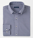 Berkshire Performance Poplin Sport Shirt in Navy by Peter Millar