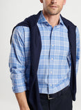 Turin Italian Flannel Sport Shirt in Brook Blue by Peter Millar