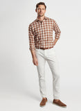 Trento Italian Flannel Sport Shirt in Tawny by Peter Millar