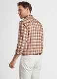 Trento Italian Flannel Sport Shirt in Tawny by Peter Millar