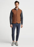 Winsome Hybrid Cardigan in Walnut by Peter Millar