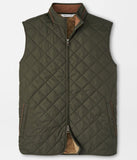 Essex Quilted Travel Vest in Dark Olive by Peter Millar