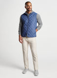 Essex Quilted Travel Vest in Galaxy by Peter Millar