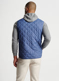 Essex Quilted Travel Vest in Galaxy by Peter Millar