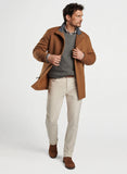 Crown Flex Fleece City Coat in Hazelwood by Peter Millar