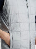 Portrush Reversible Hybrid Vest in Gale Grey by Peter Millar