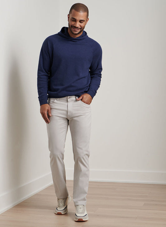 Signature Sateen Five-Pocket Pant in Light Grey by Peter Millar