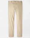 Signature Sateen Flat Front Trouser in Khaki by Peter Millar