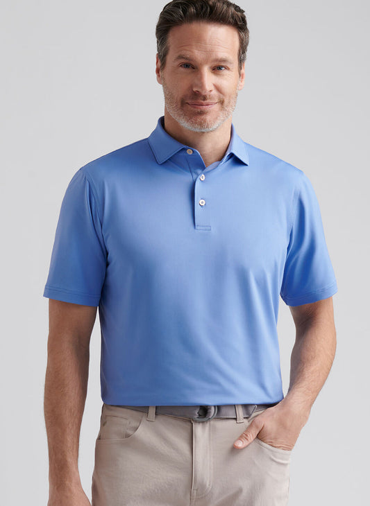 Solid Performance Jersey Polo in Evening Tide by Peter Millar