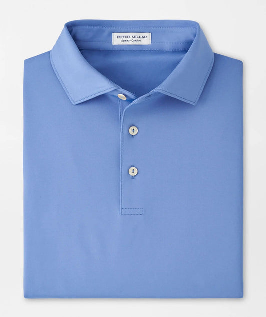 Solid Performance Jersey Polo in Evening Tide by Peter Millar