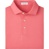 Solid Performance Jersey Polo in Tango Pink by Peter Millar