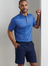 Axle Geo Performance Jersey Polo in Sport Navy by Peter Millar