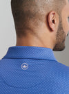 Axle Geo Performance Jersey Polo in Sport Navy by Peter Millar