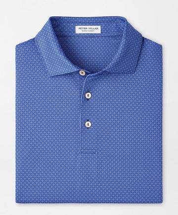 Axle Geo Performance Jersey Polo in Sport Navy by Peter Millar