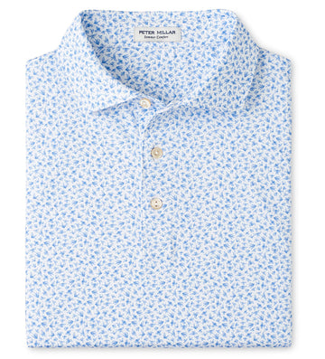 Finch Performance Jersey Polo in White by Peter Millar