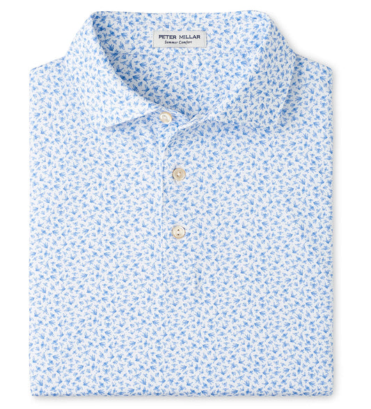 Finch Performance Jersey Polo in White by Peter Millar