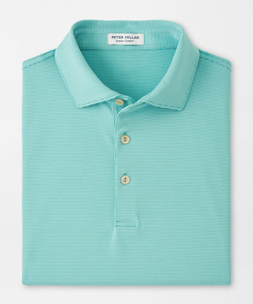 Jubilee Stripe Performance Polo in Meadow by Peter Millar