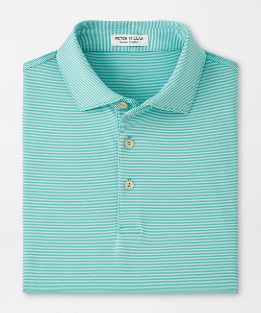 Jubilee Stripe Performance Polo in Meadow by Peter Millar