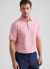 Jubilee Stripe Performance Polo in Tango Pink by Peter Millar